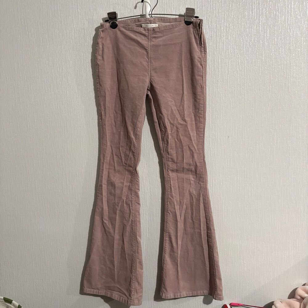 PacSun Low Rise Stretch Corduroy Flare Pants Boho Hippie Beach Festival Women 26